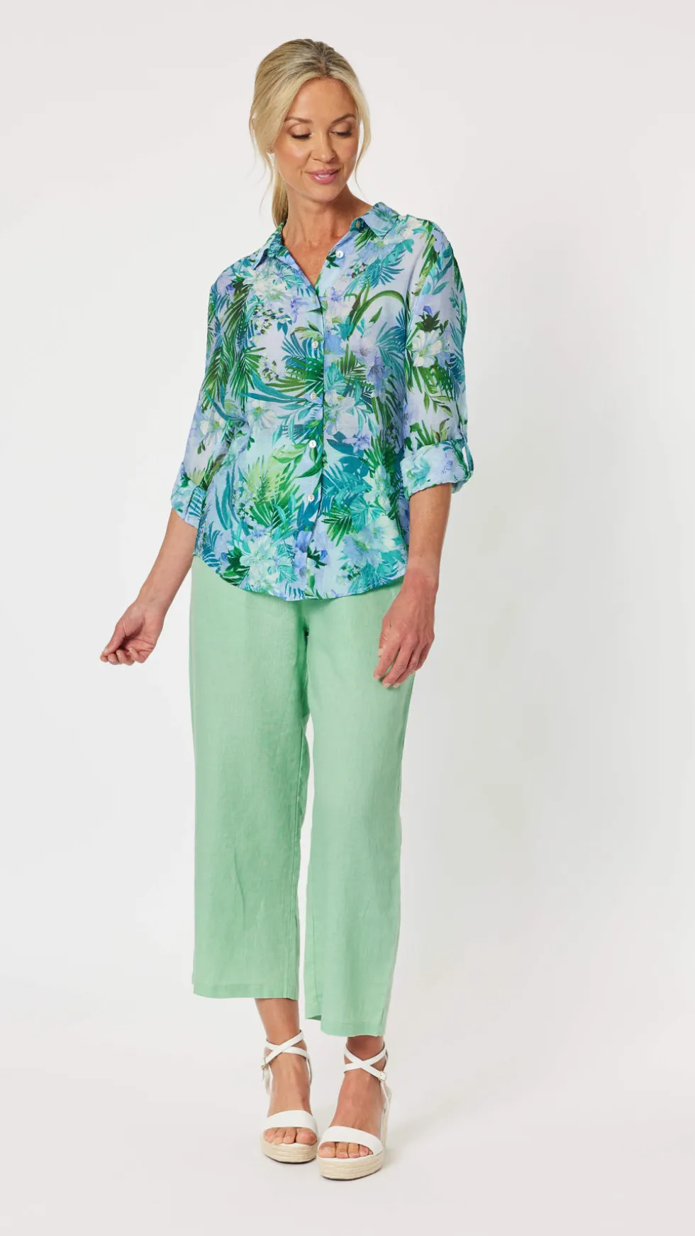 lara-linen-wide-leg-pant-min-uuLoYxSo-0.webp Pants Edit|Linen Pants>Gordon Smith Lara Linen Wide leg Pant - Mint