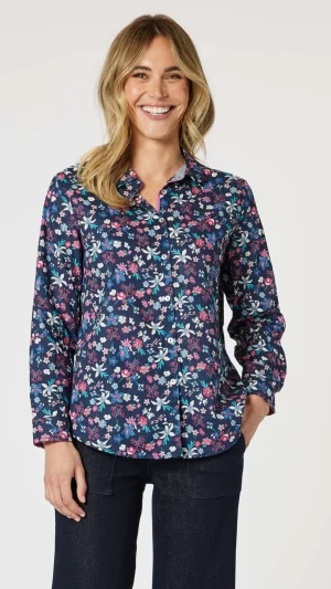 Shirts Edit|Gordon Smith>Gordon Smith Liberty Shirt - Navy/Pink Floral