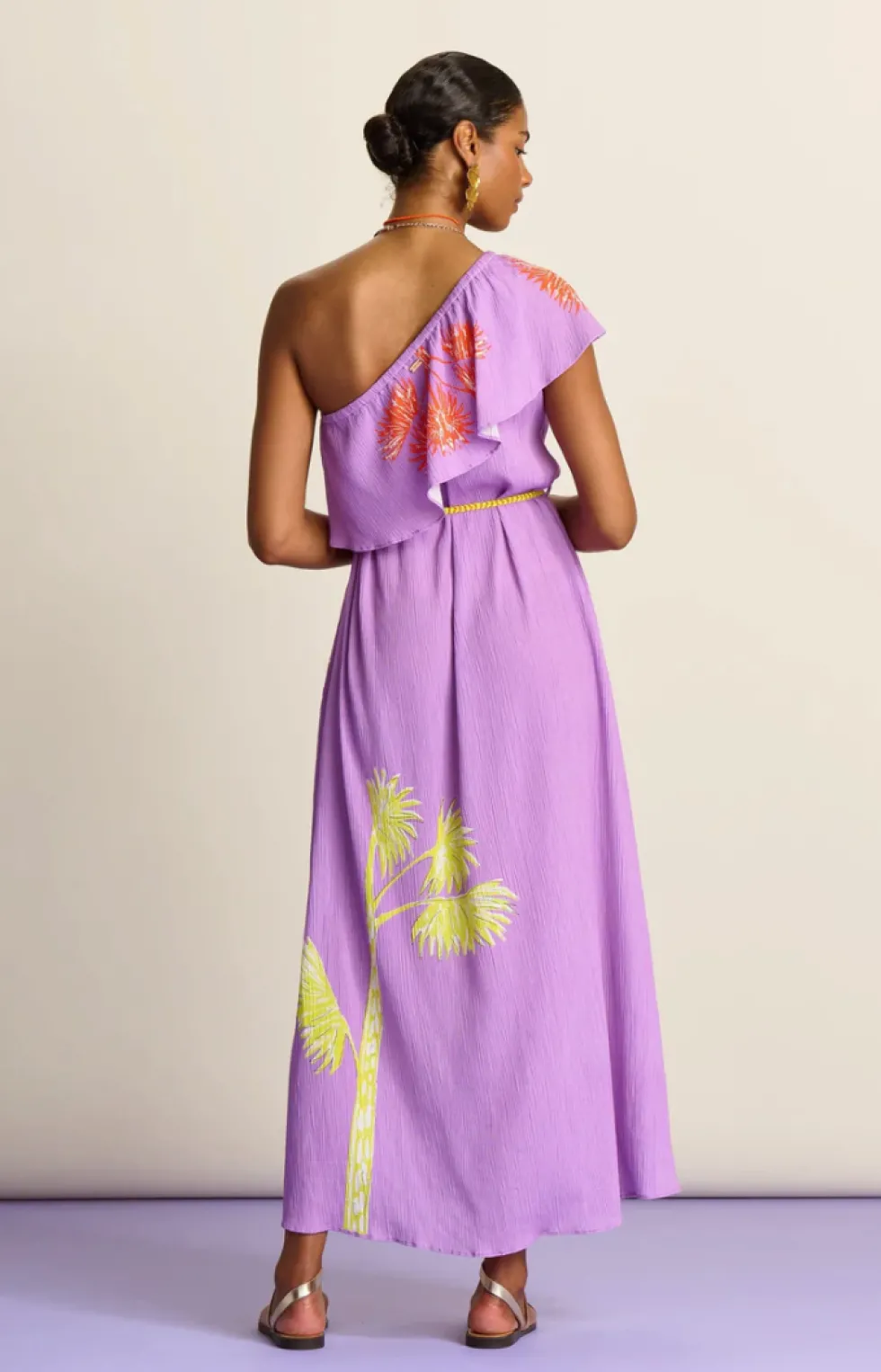 lilac-flower-dress-CRcOAvZg-1.webp Midi Dresses|POM Amsterdam>POM Amsterdam Lilac Flower Dress