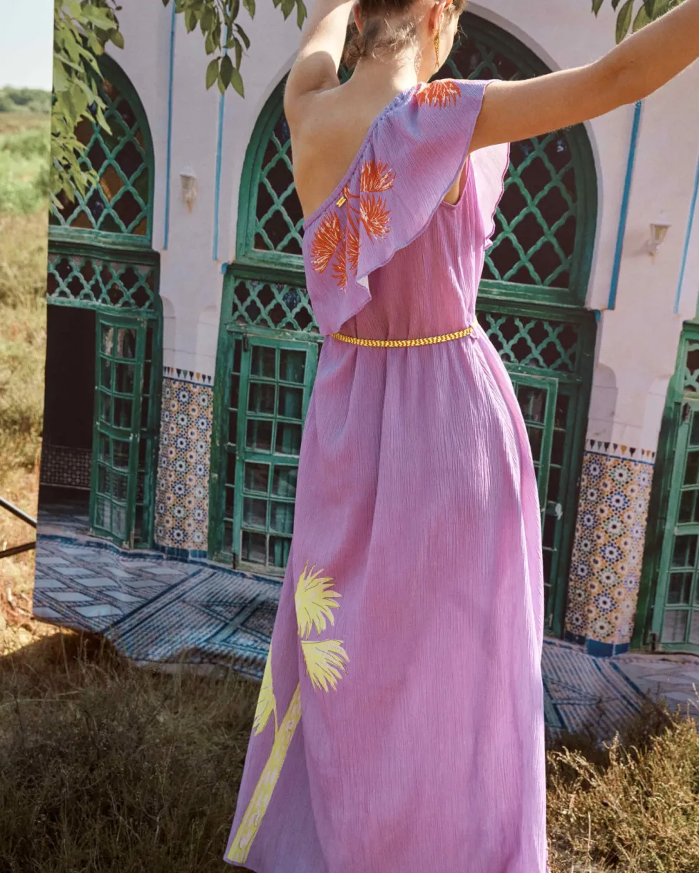 lilac-flower-dress-CRcOAvZg-4.webp Midi Dresses|POM Amsterdam>POM Amsterdam Lilac Flower Dress