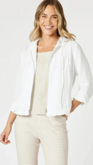 Jackets|Gordon Smith>Gordon Smith Lino Le Marais Jacket - White