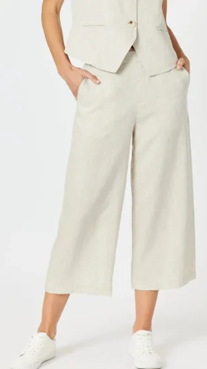 Pants Edit|Casual Pants>Gordon Smith Lino Wide Leg Pant - Natural