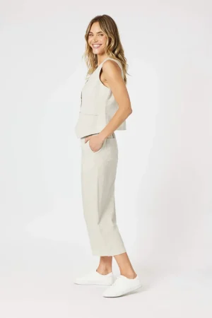 Pants Edit|Casual Pants>Gordon Smith Lino Wide Leg Pant - Natural