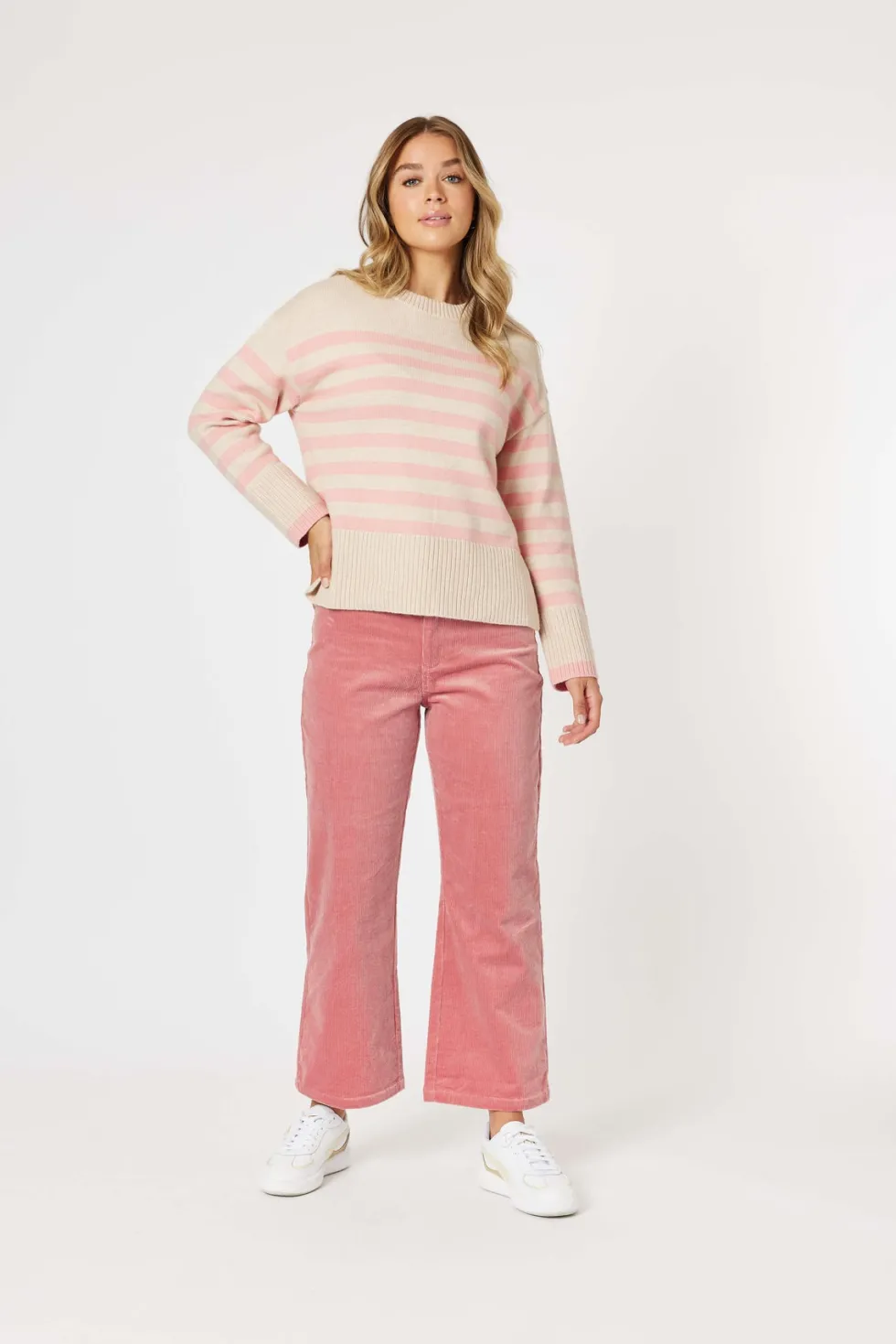 lucy-stretch-cord-pant-blush-izLZuxMc-2.webp Pants Edit|Casual Pants>Threadz Lucy Stretch Cord Pant - Blush