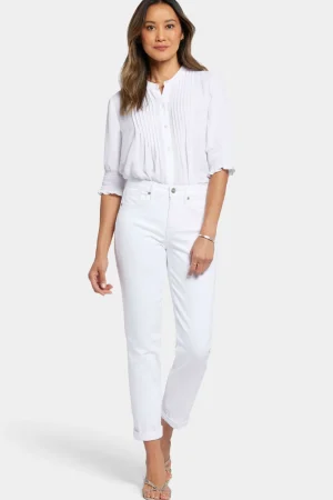 Pants Edit|Jeans>NYDJ Margot Girlfriend Jean - Optic White Au14