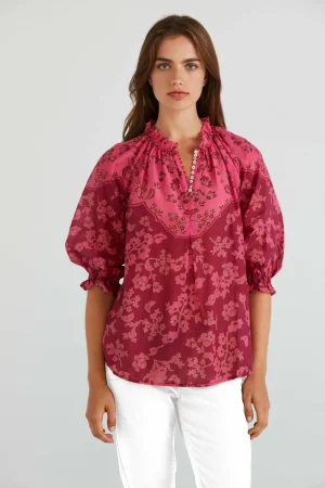 Lania The Label|Festive Fits>Lania Maya Top - Raspberry