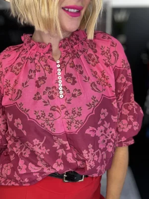 Lania The Label|Festive Fits>Lania Maya Top - Raspberry