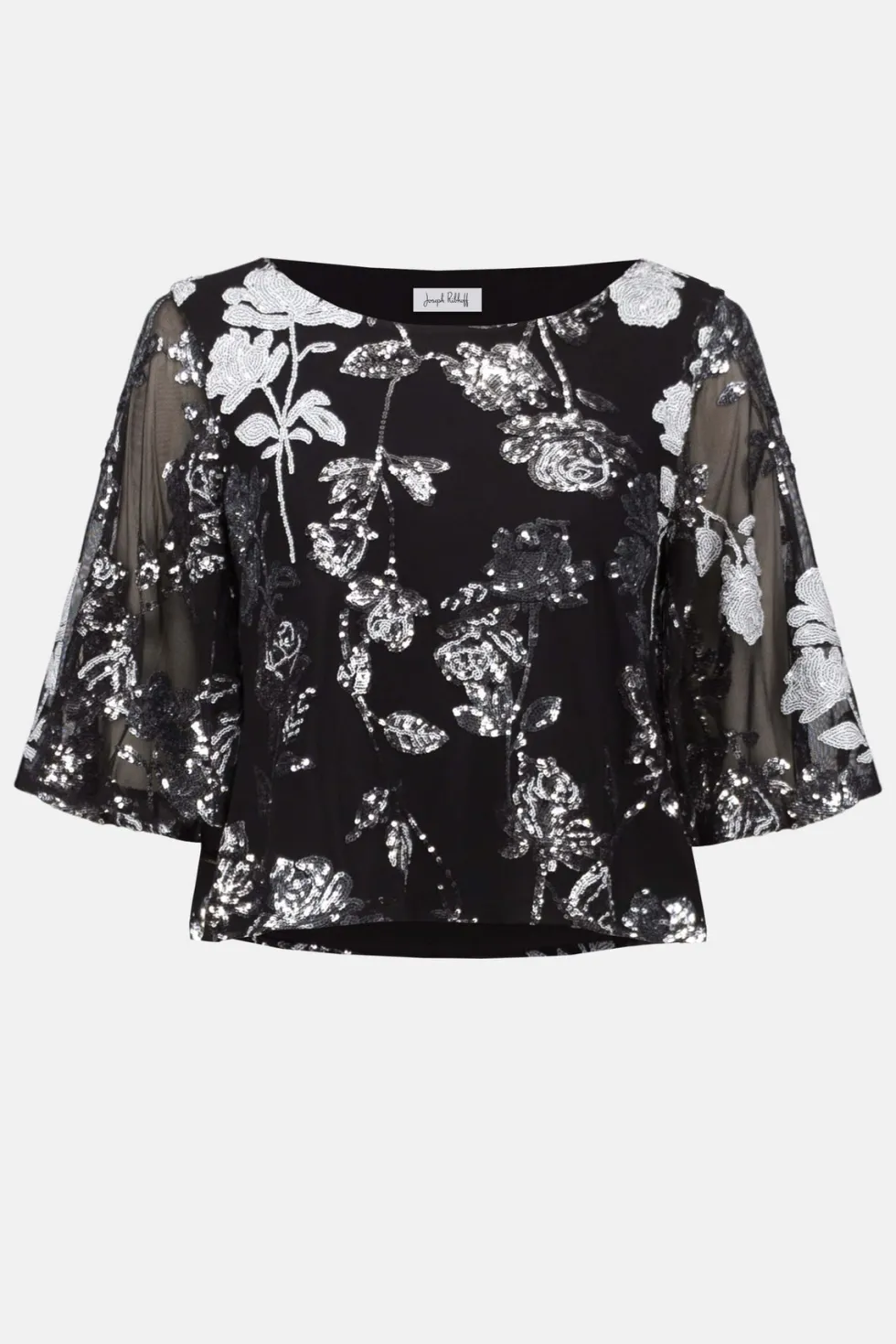 midnight-garden-sequin-embroid-oTryStYD-2.webp Tops|Tops>Joseph Ribkoff Midnight Garden Sequin Embroidered Floral Print Boxy Top 254181