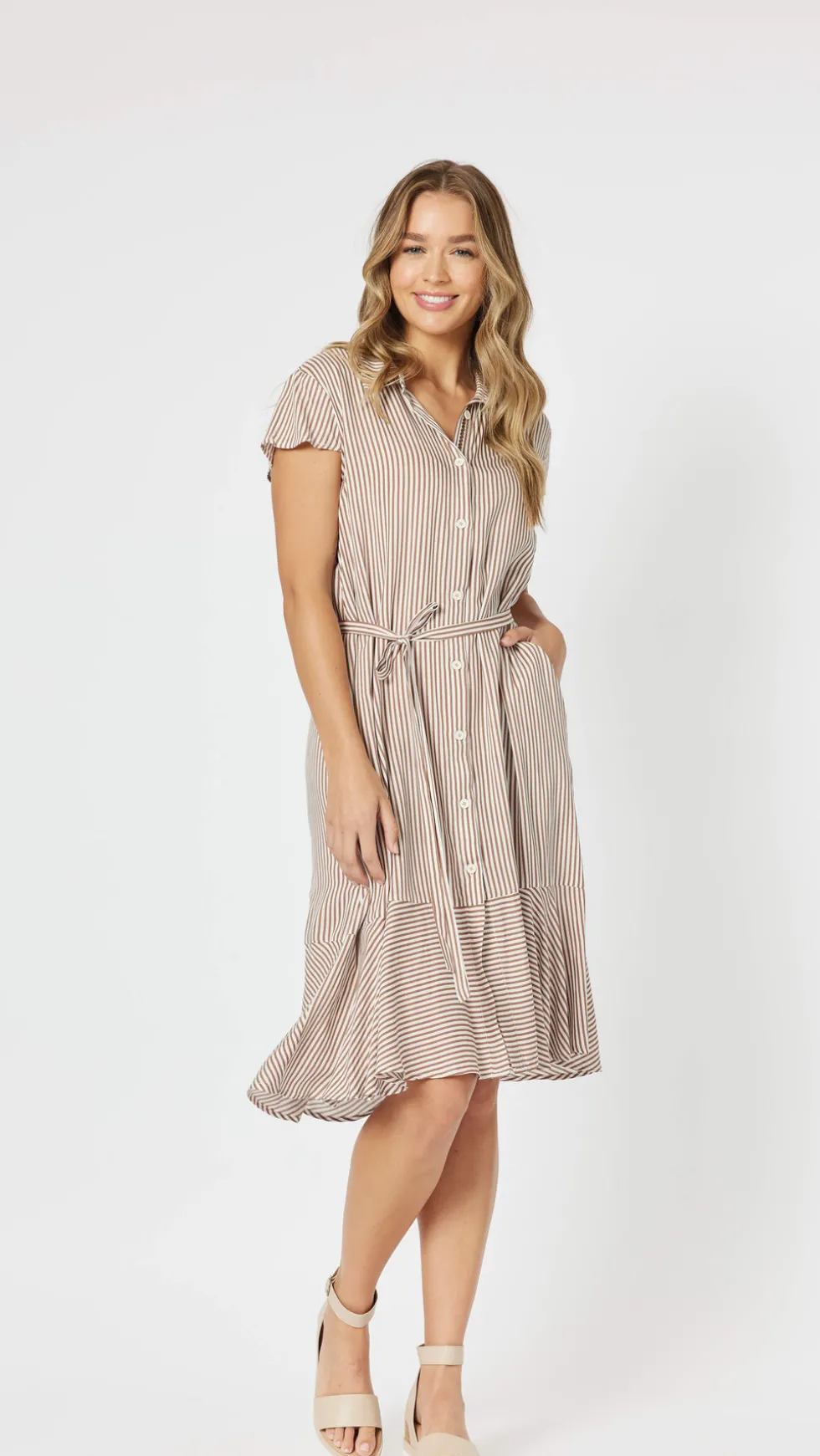 mio-stripe-dress-RGQaEcrv-0.webp Maxi Dresses|Knee Length Dresses>Threadz Mio Stripe Dress