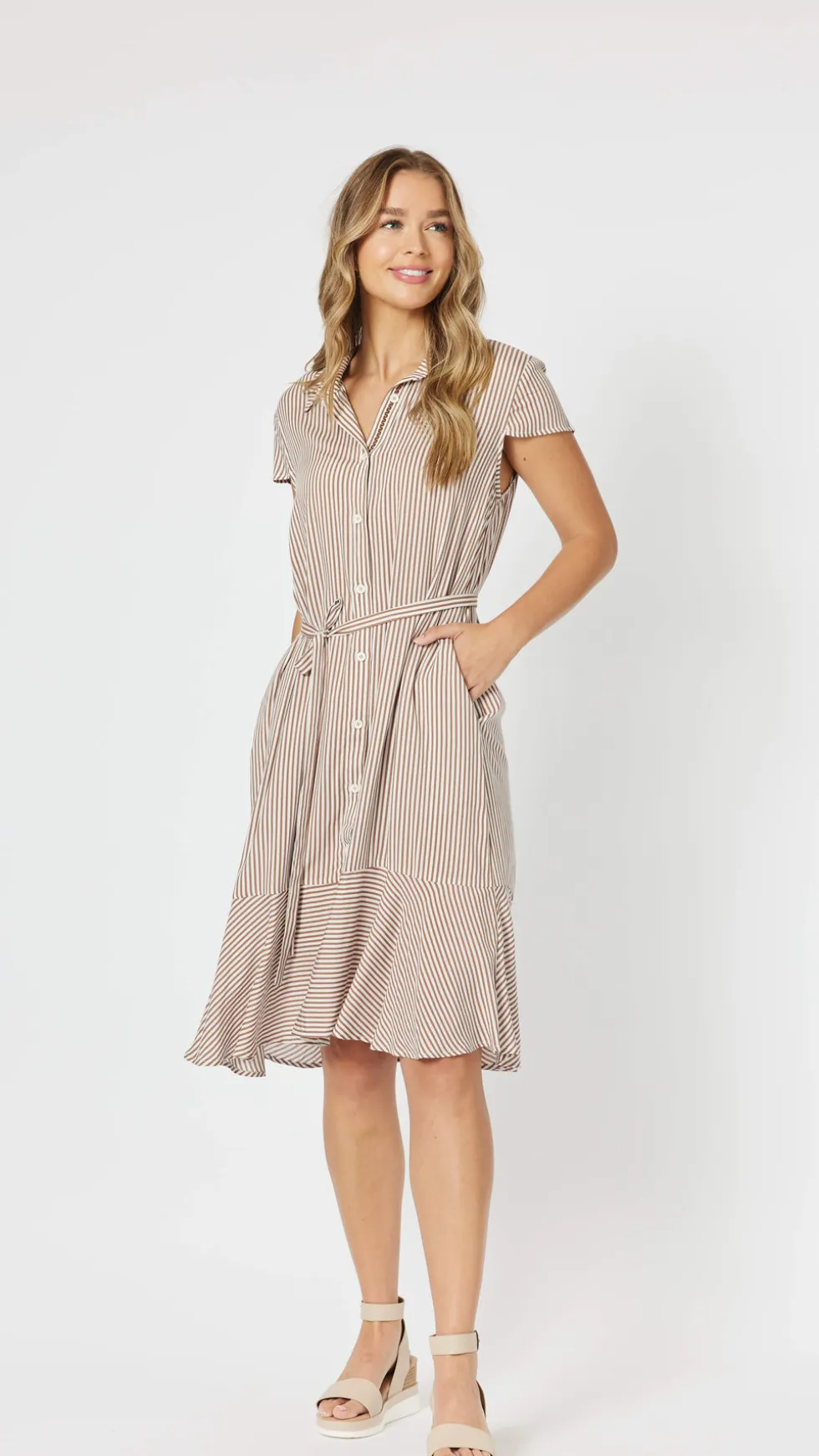 mio-stripe-dress-RGQaEcrv-3.webp Maxi Dresses|Knee Length Dresses>Threadz Mio Stripe Dress