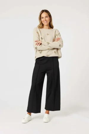 Pants Edit|Hammock & Vine>Hammock u0026 Vine Miranda Wide Leg Pant - Black
