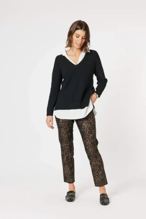 Pants Edit|Casual Pants>Clarity Mona Pant - Bronze/Black