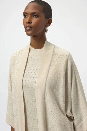 Knitwear|Joseph Ribkoff>Joseph Ribkoff Natural Habitat Sweater Knit Cover Up - Birch 254937