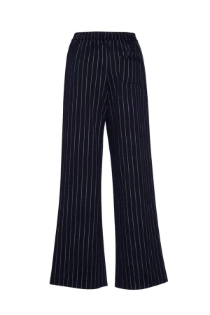 Dress Pants|Casual Pants>Madly Sweetly Navy Stripe Capone Pant Size 8