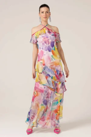 Maxi Dresses|Knee Length Dresses>Sacha Drake Paradise Tanager Dress