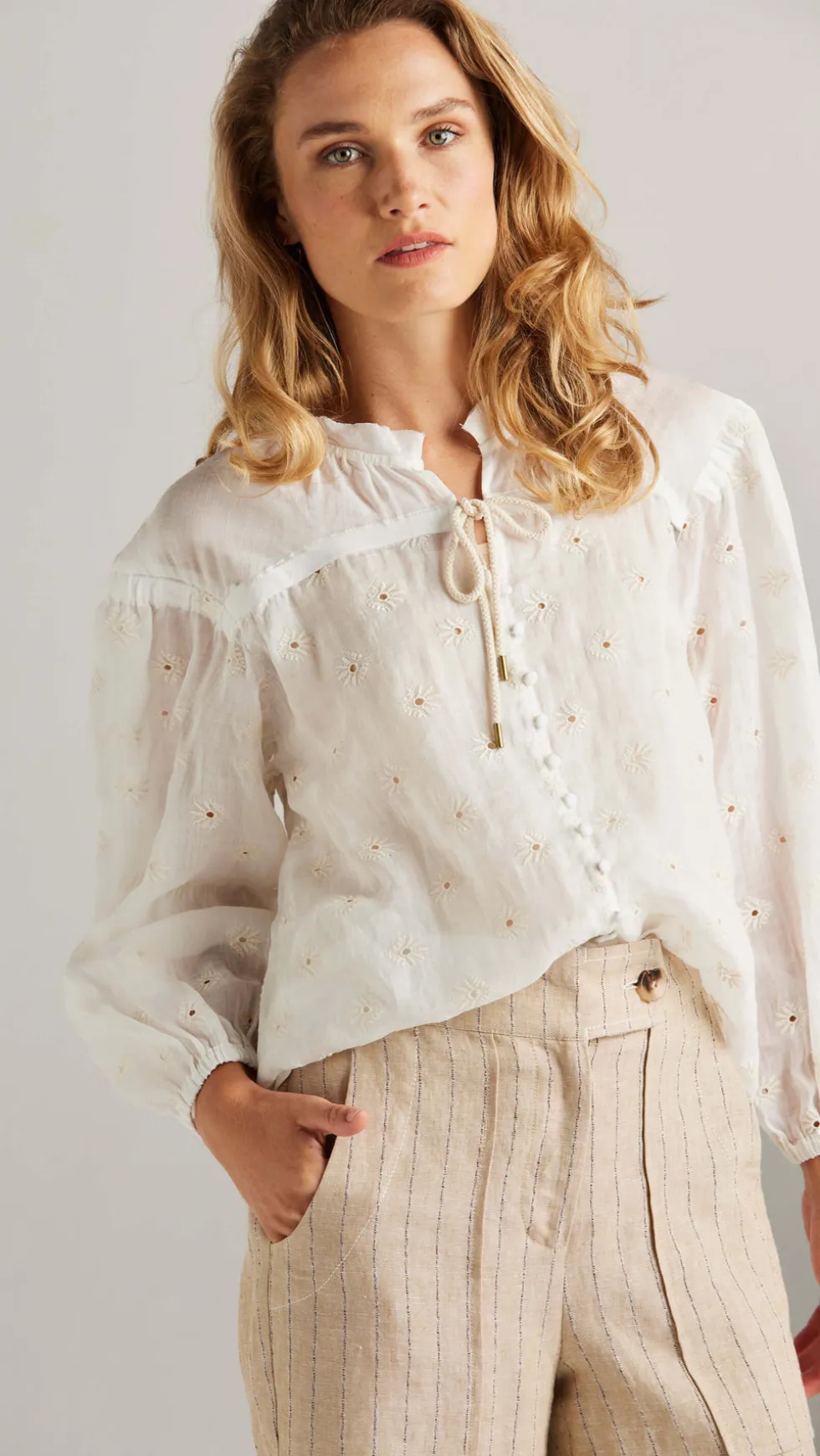 paris-shirt-ivory-size-14-UleLHXrC-0.webp Blouses|Lania The Label>Lania Paris Shirt - Ivory Size 14