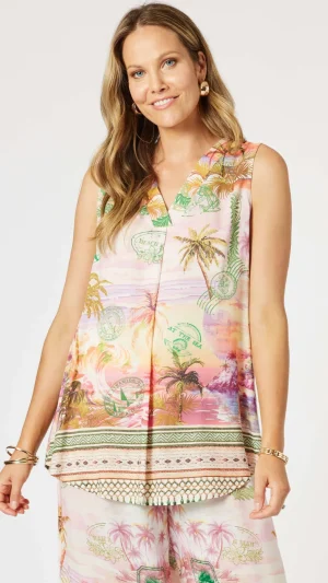 Tops|Tops>Hammock u0026 Vine Passport Cami - Sunset Multi