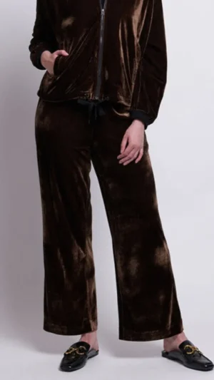 FOIL>Foil Plush Money Pant - Chocolate