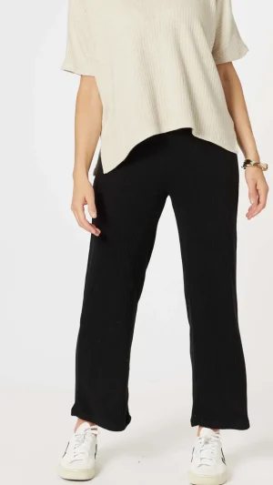 Pants Edit|Clarity>Clarity Ribbed Lounge Pant - Black