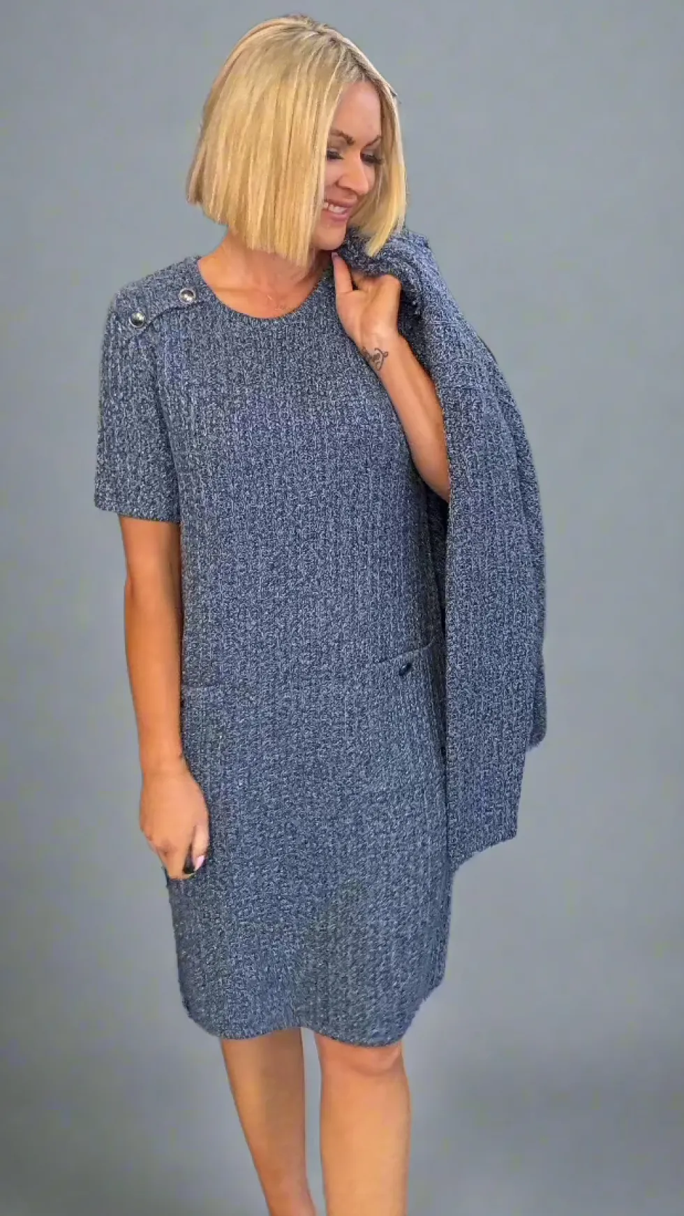 round-neck-dress-indigo-TgzKnfXG-0.webp Maxi Dresses|Knee Length Dresses>Monari Round Neck Dress - Indigo