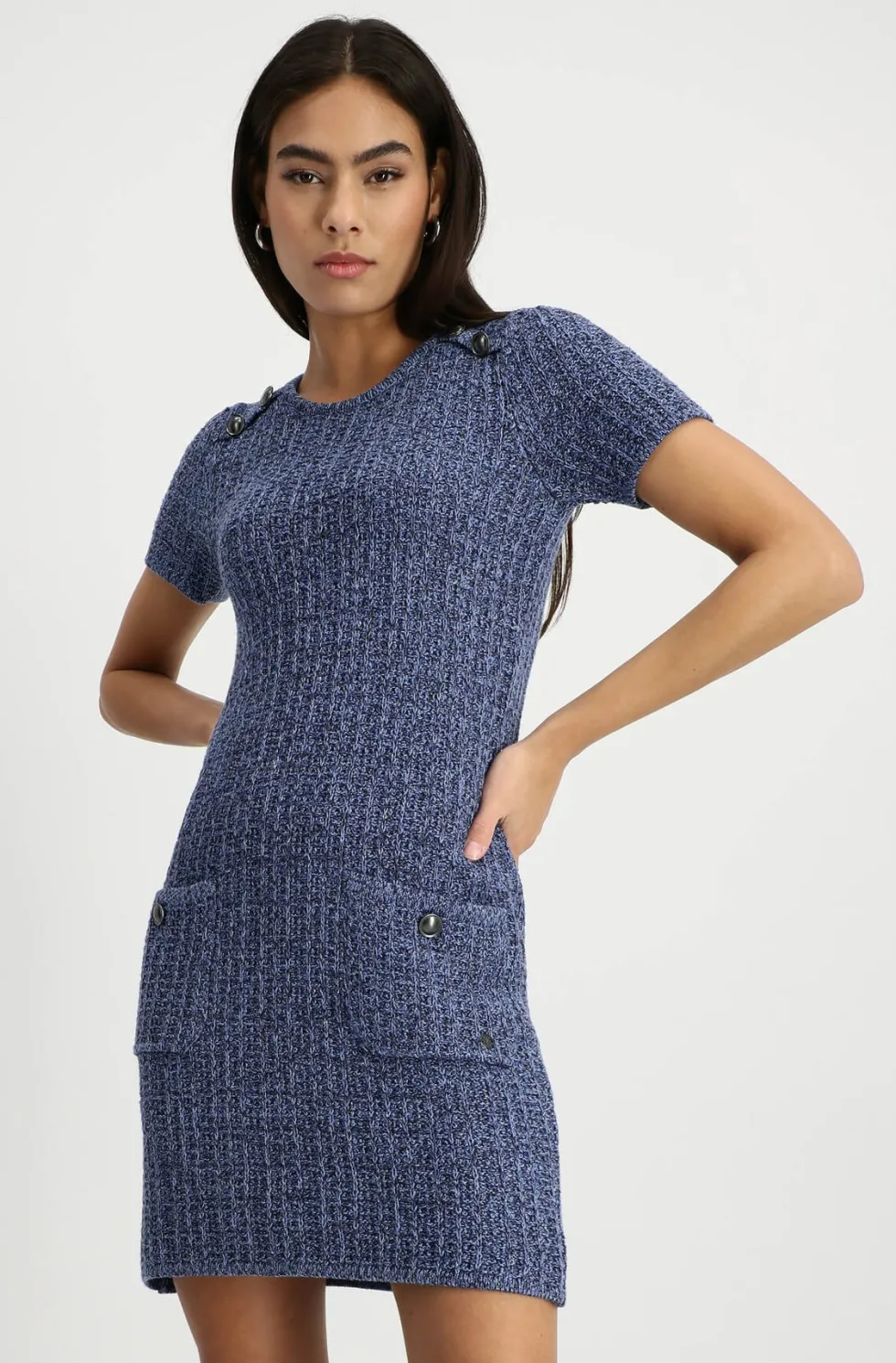 round-neck-dress-indigo-TgzKnfXG-2.webp Maxi Dresses|Knee Length Dresses>Monari Round Neck Dress - Indigo