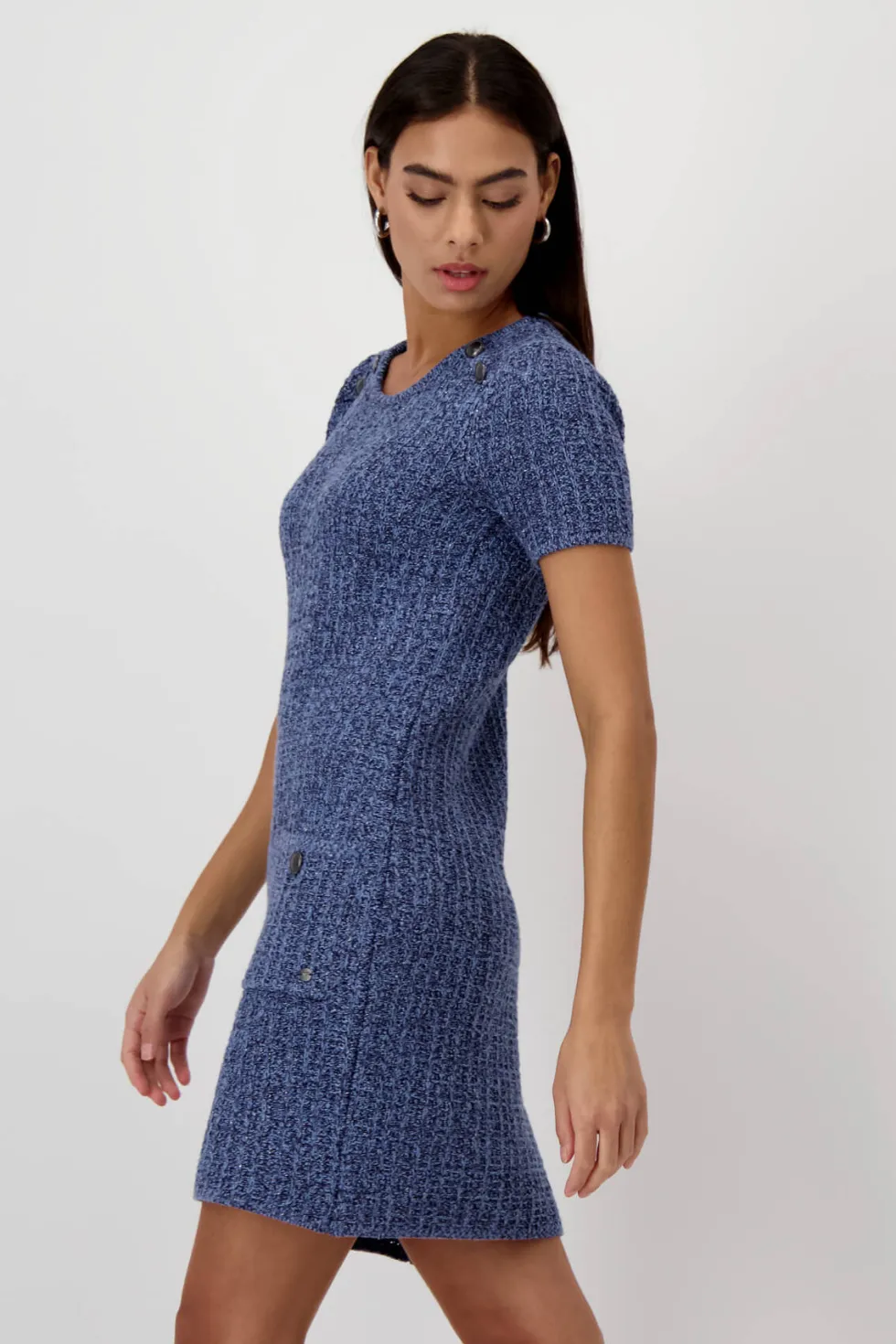 round-neck-dress-indigo-TgzKnfXG-5.webp Maxi Dresses|Knee Length Dresses>Monari Round Neck Dress - Indigo