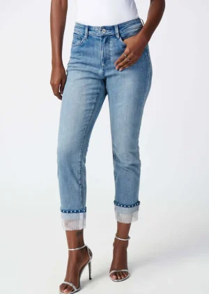 Jeans|Denim>Joseph Ribkoff Santa Monica Cropped Jeans 241929 Size 8