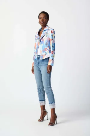 Jeans|Denim>Joseph Ribkoff Santa Monica Cropped Jeans 241929 Size 8