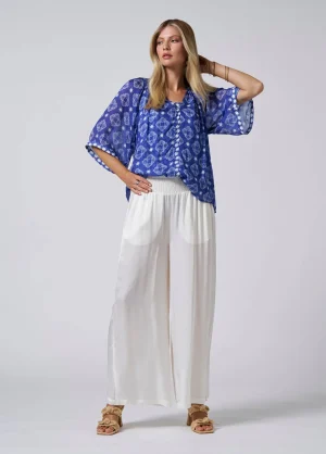 Pants Edit|Loobies Story>Loobies Story Selene Palazzo Pant - Silk White