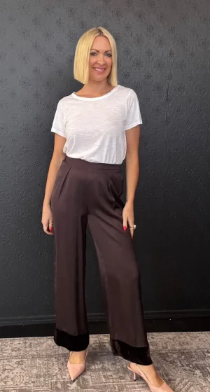Pants Edit|Lauren Vidal>Lauren Vidal Shadow  Pants - Raisin