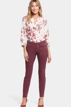 Jeans|Denim>NYDJ Sheri Slim - Dark Cherry