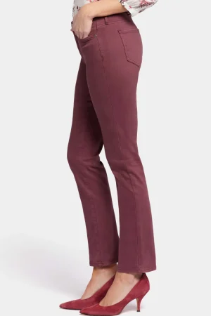 Jeans|Denim>NYDJ Sheri Slim - Dark Cherry