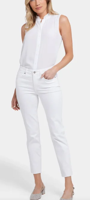 Jeans|Pants Edit>NYDJ Sheri Slim Ankle Jeans - Optic White