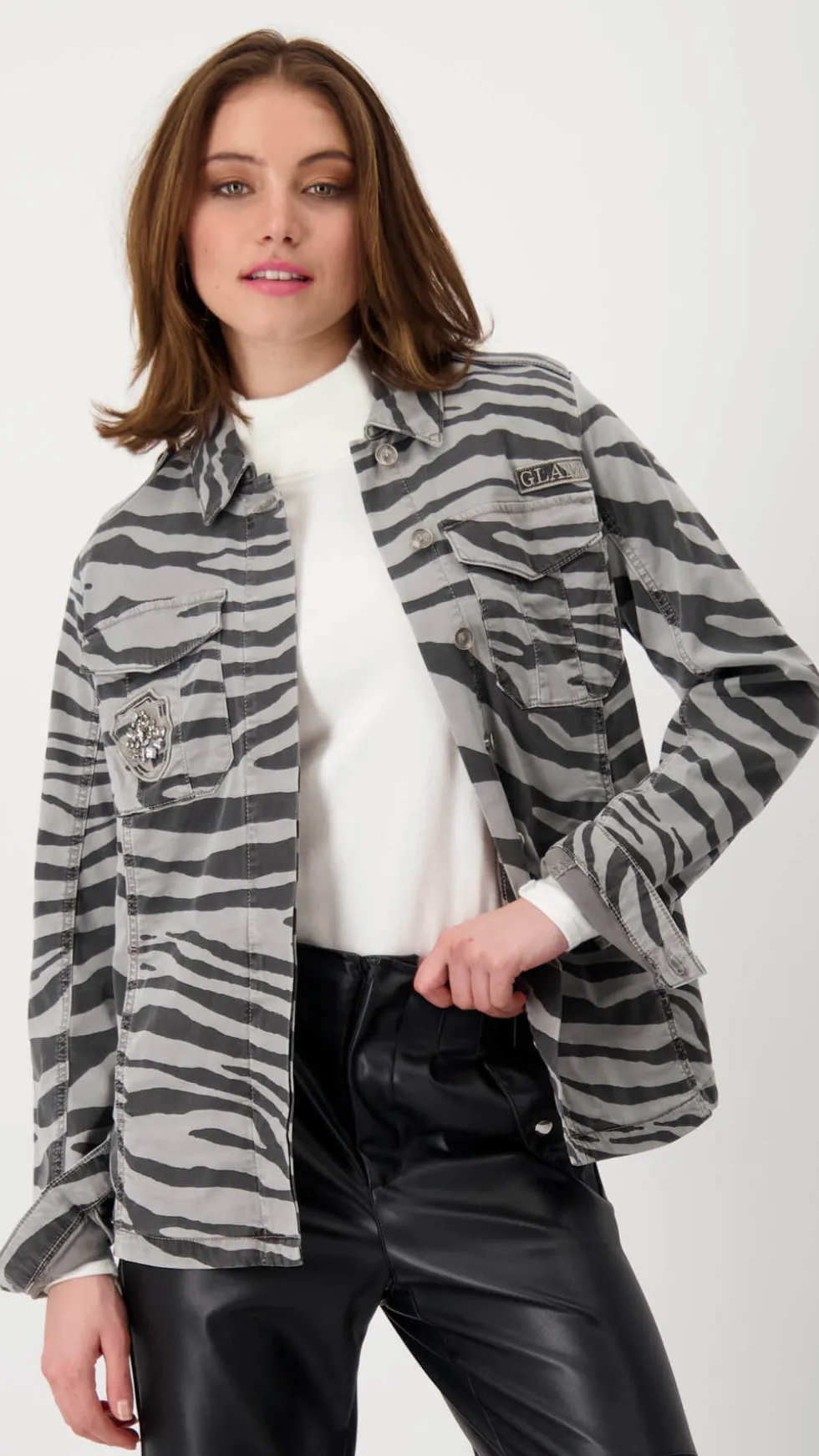 shirt-collar-jacket-steel-VxZEVEID-0.webp Shirts Edit|Jackets>Monari Shirt Collar Jacket - Steel