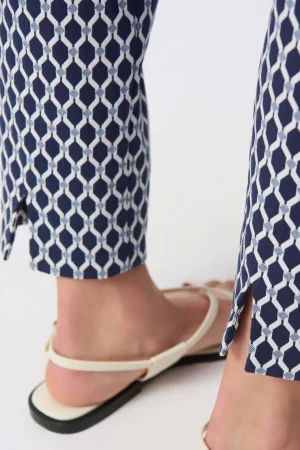 Pants Edit|Joseph Ribkoff>Joseph Ribkoff Shore Club Jacquard Geometric Print Pant 251099