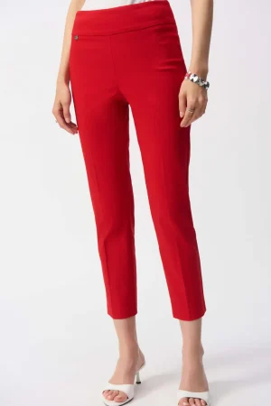 Pants Edit|Joseph Ribkoff>Joseph Ribkoff Shore Club Textured Jacquard Crop Pull-On Pants 251256 Size 10