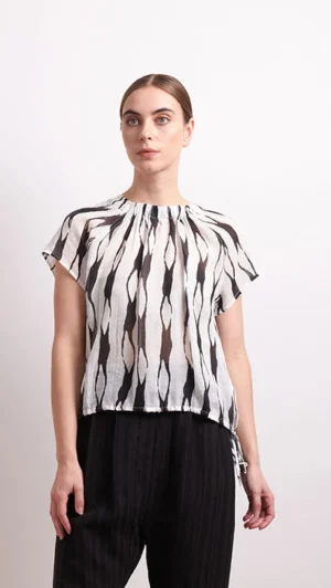 Tops|Tops>Neris Soft Focus Top - Liquorice