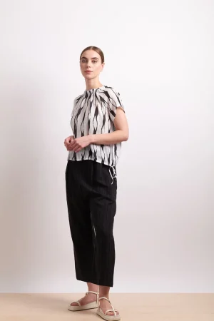 Tops|Tops>Neris Soft Focus Top - Liquorice