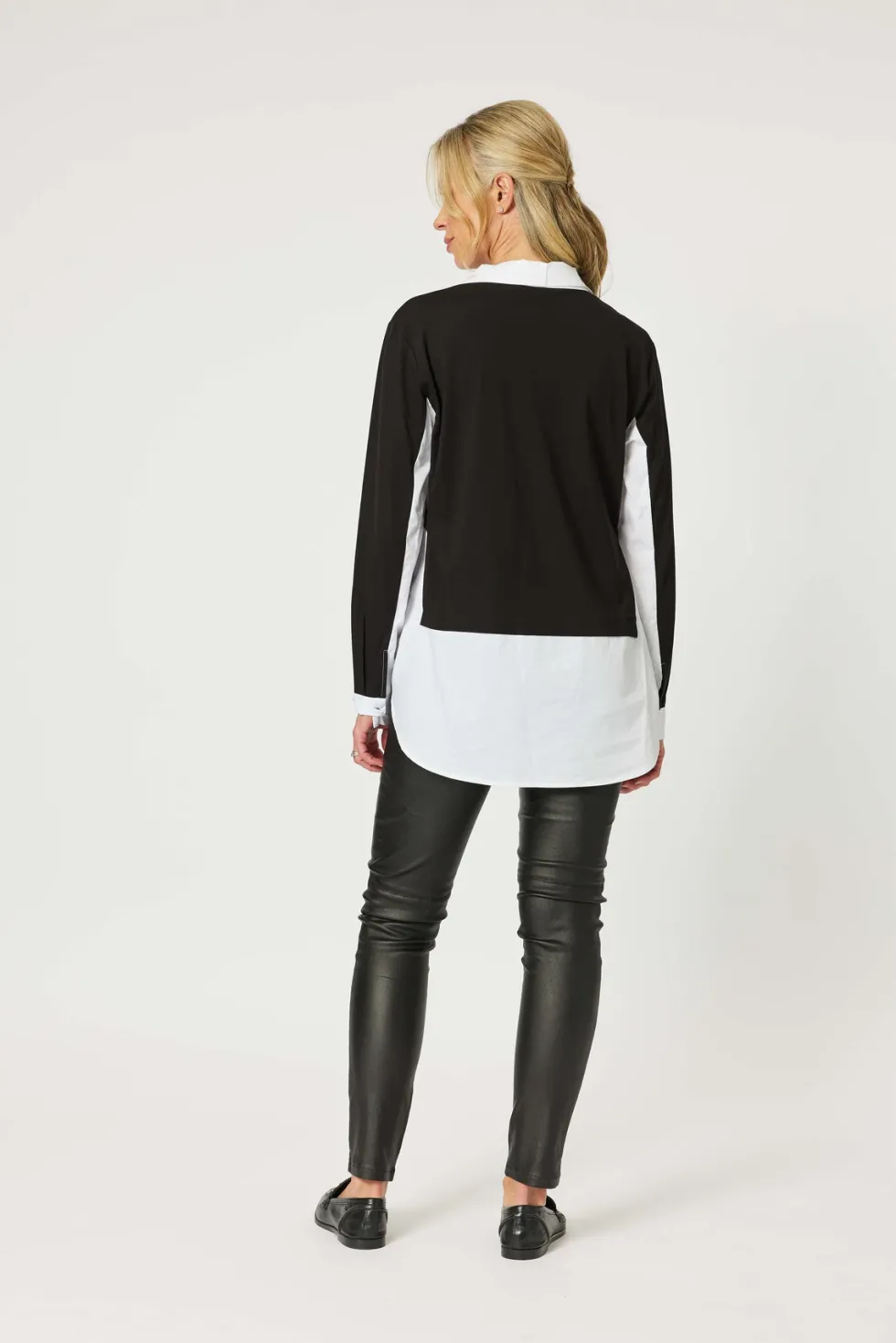 sonia-2-in-1-top-blackwhte-OwCSHqcq-3.webp Tops|Tops>Clarity Sonia 2 in 1 Top - Black/Whte