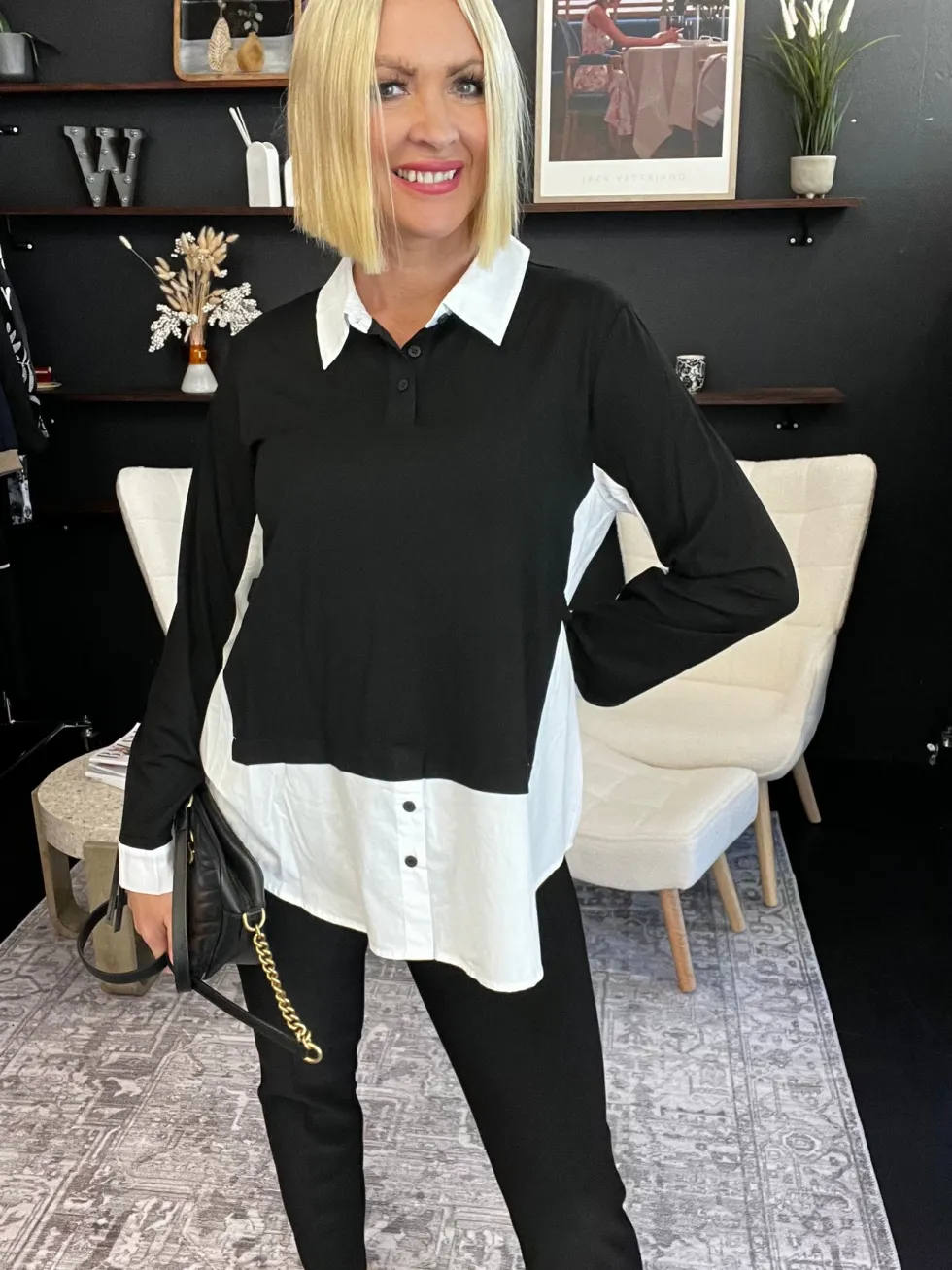 sonia-2-in-1-top-blackwhte-OwCSHqcq-4.webp Tops|Tops>Clarity Sonia 2 in 1 Top - Black/Whte