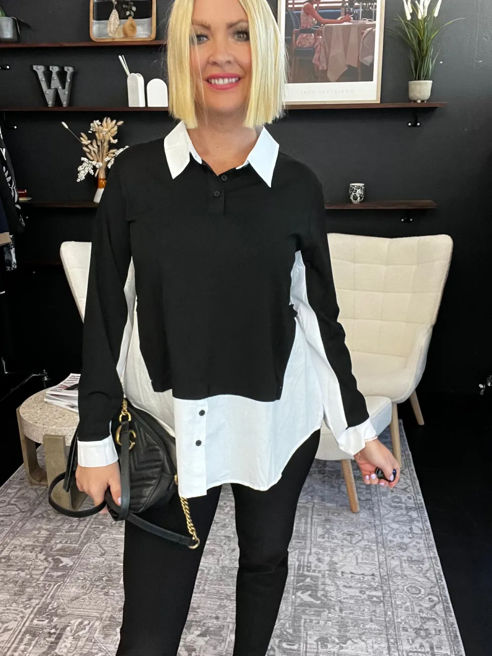 sonia-2-in-1-top-blackwhte-OwCSHqcq-5.webp Tops|Tops>Clarity Sonia 2 in 1 Top - Black/Whte