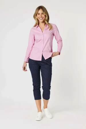 Pants Edit|Gordon Smith>Gordon Smith Spot Slim Leg Pant - Navy/White