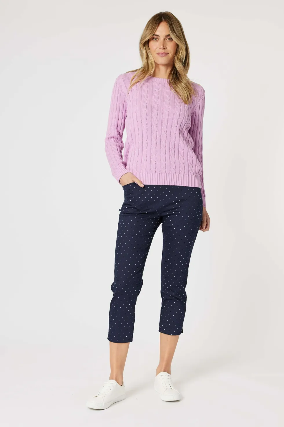 spot-slim-leg-pant-navywhite-gdySYPHY-3.webp Pants Edit|Gordon Smith>Gordon Smith Spot Slim Leg Pant - Navy/White