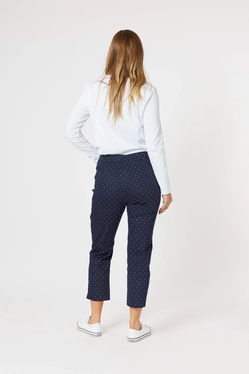 spot-slim-leg-pant-navywhite-gdySYPHY-4.webp Pants Edit|Gordon Smith>Gordon Smith Spot Slim Leg Pant - Navy/White