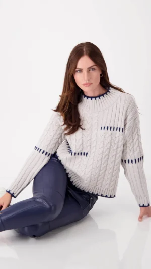 Knitwear|Monari>Monari Stone Pullover Size 16