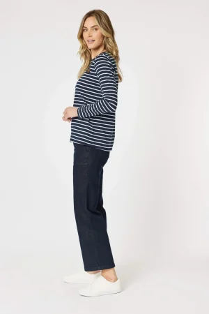 Gordon Smith|Tees>Gordon Smith Striped Badge Detail Tee