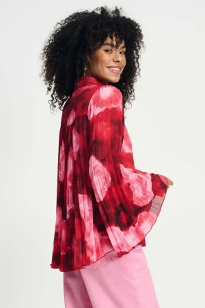 Blouses|POM Amsterdam>POM Amsterdam Summer Bliss Red Multi Blouse