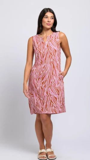 Maxi Dresses|Knee Length Dresses>Foil Sun Sational Dress - Congo Size 10