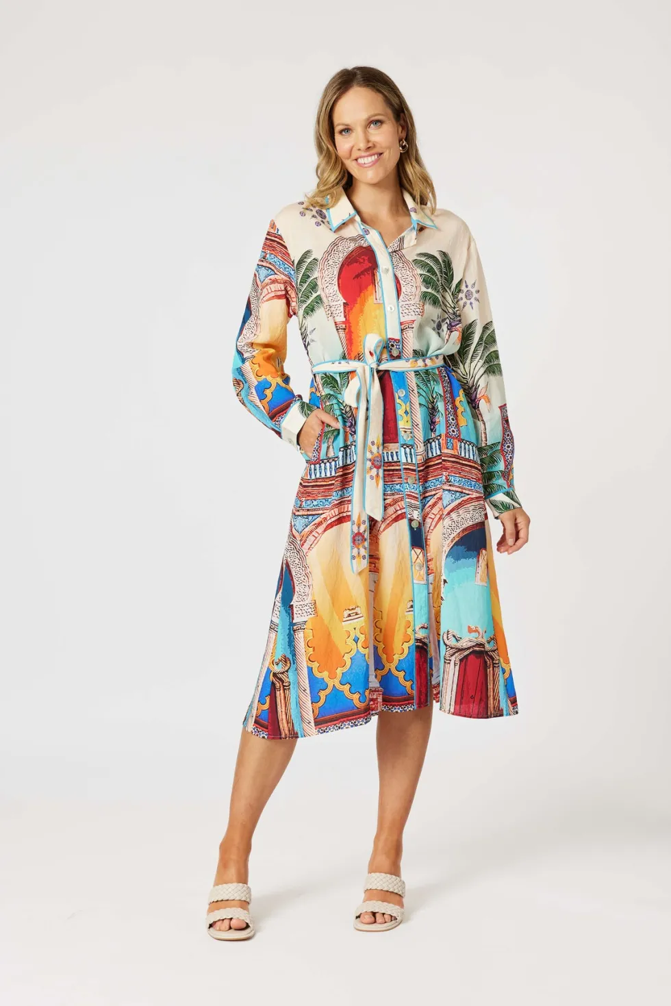 sunset-dress-WpYEkNom-4.webp Midi Dresses|Hammock & Vine>Hammock u0026 Vine Sunset Dress