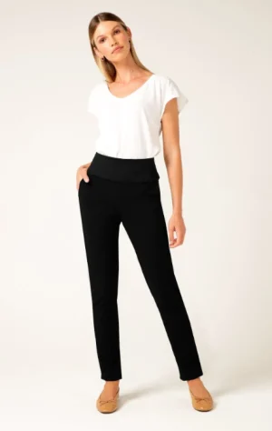 Dress Pants|Sacha Drake>Sacha Drake Tapered Leg Pull On Pant - Black
